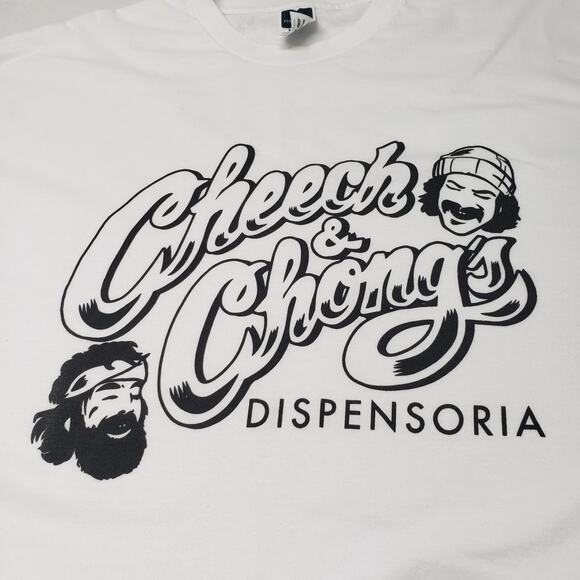 Cheech and Chong Dispensoria T-Shirt Mens 2XL White Logo Short Sleeve Crew Neck - Picture 9 of 14
